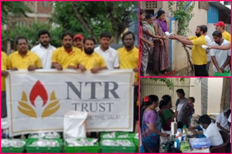 ntr trust helps flood affected victims with orders of cbn wife bhuwaneshwari