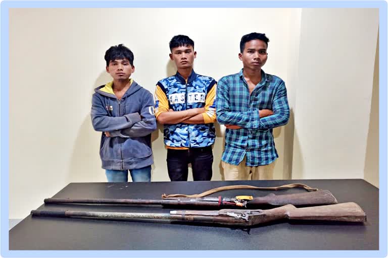 THREE ACCUSED NABED WITH ARMS IN DIPHU