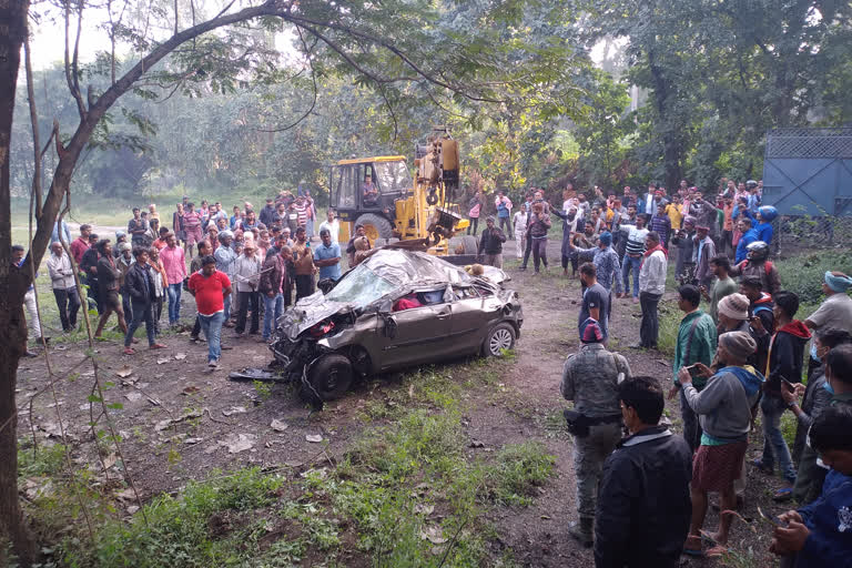Road accident in Dhanbad