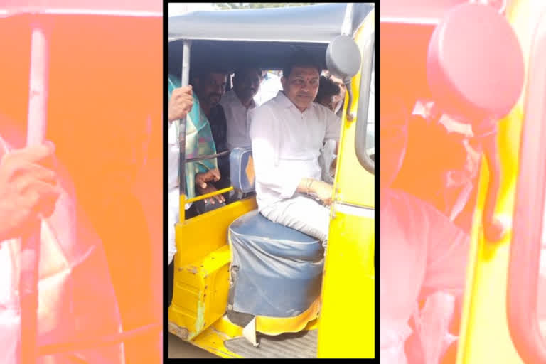 Shanampudi saidi reddy auto driving, mla saidi reddy