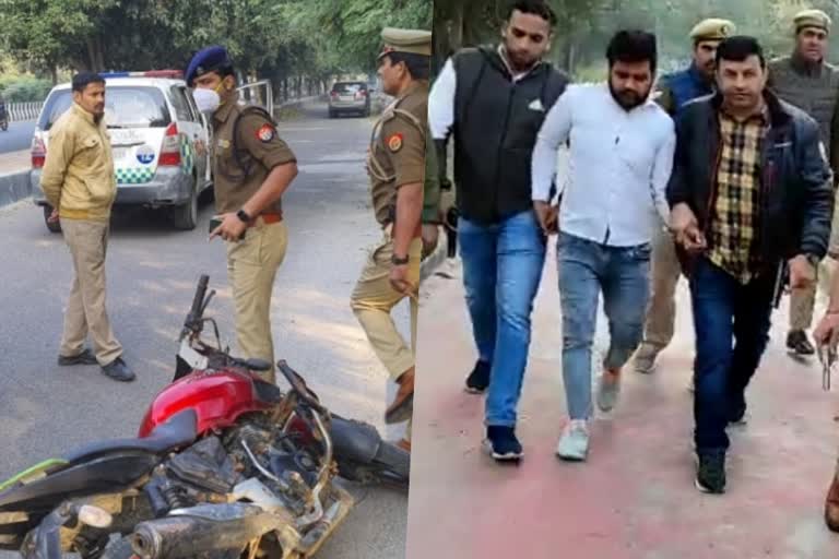 नोएडा पुलिस की गिरफ्त में आए शातिर बदमाश