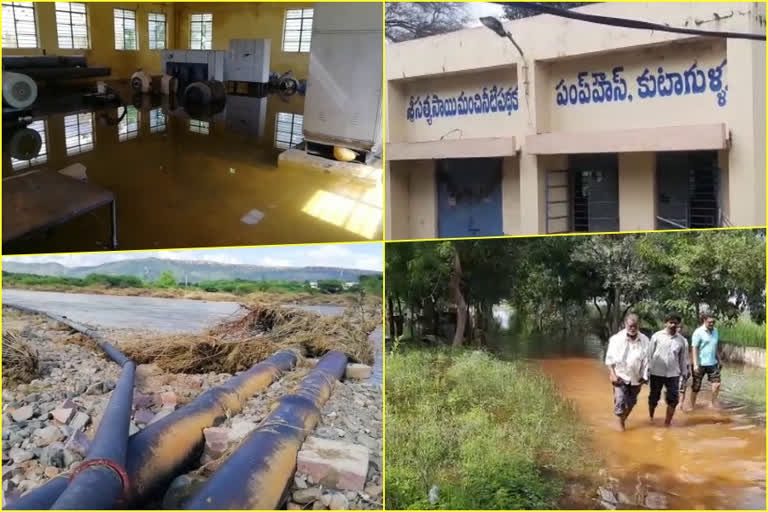 Satyasai drinking water scheme Serious damage for floods