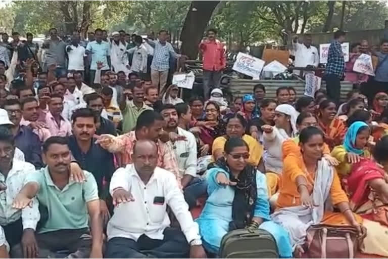 ST employee Strike kolhapur