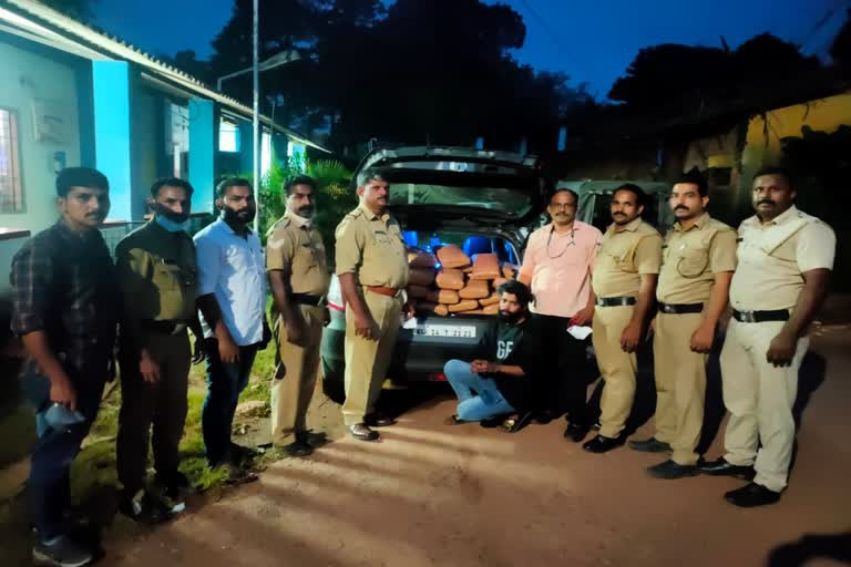 കഞ്ചാവുമായി യുവാവ് അറസ്റ്റിൽ  Youth arrested  cannabis  Kasaragod  കാസർകോട് വാർത്ത  crime news  കഞ്ചാവ് വാർത്ത