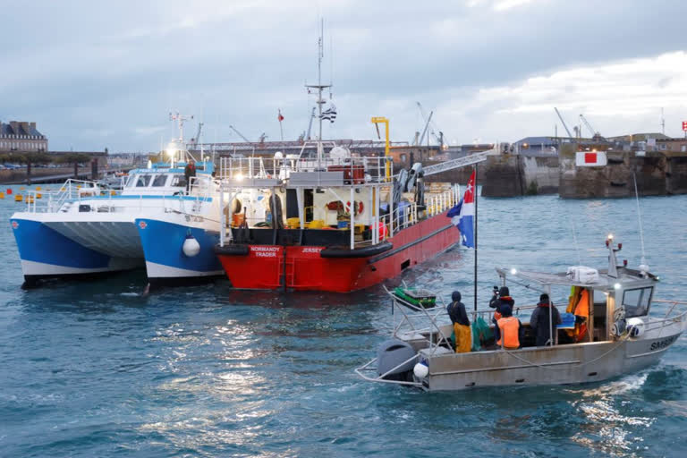 French fishermen protest