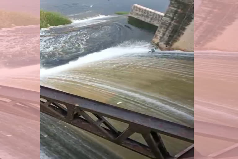 Mid Pennar Reservoir Gates Open