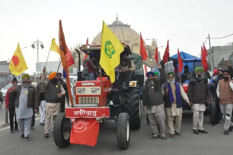 tractor rally to Parliament