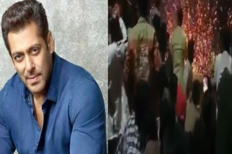 Salman Khan fans burst crackers inside theatre during Antim screening, actor reacts