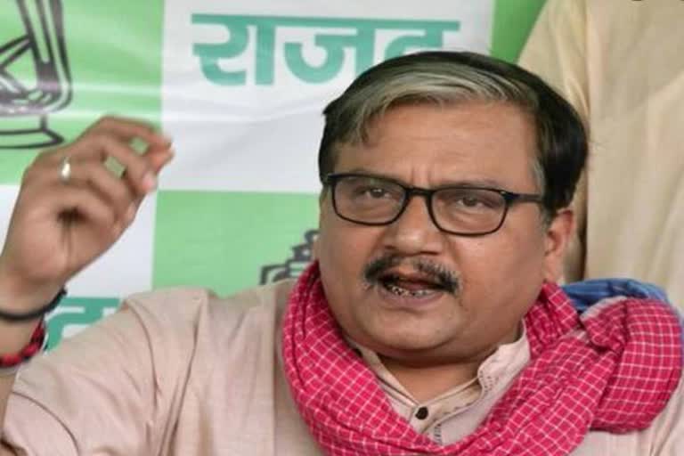 rjd mp manoj jha etv bharat