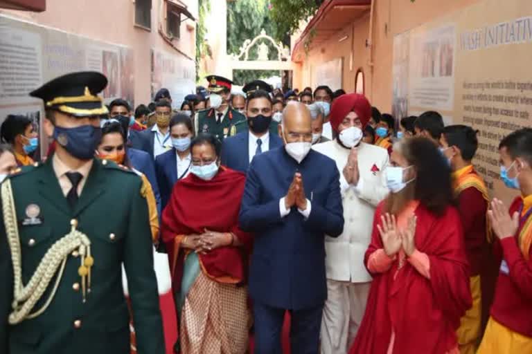 president ramnath kovind in rishikesh etv bharat