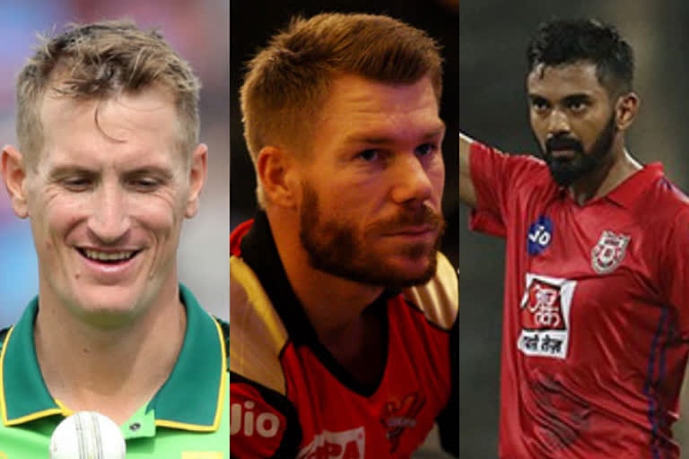 chris morris, david warner, kl rahul