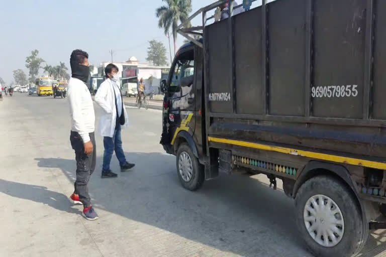 Corona Sampling at Rampur Border