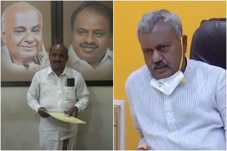 jds candidate manjegowda open letter to minister st somashekar