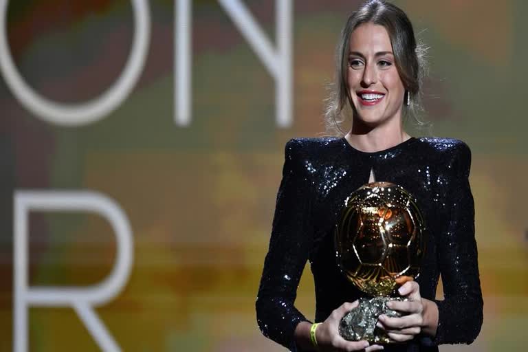 Ballon d'Or 2021  ബാലണ്‍ ദ്യോർ  Alexia Putellas wins women's Ballon d'Or  അലക്‌സിയ പുട്ടെല്ലസ്  Feminin  alexia putellas