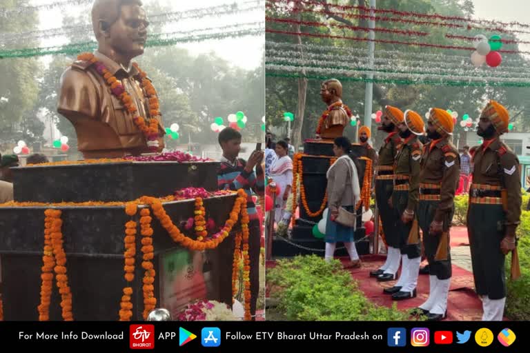 शहीद कर्नल हर्ष उदय सिंह गौड़ की प्रतिमा का अनावरण