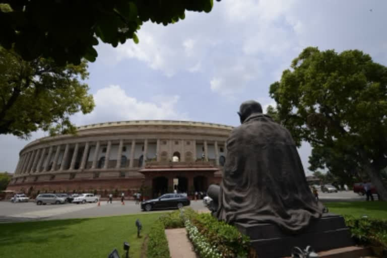 Opposition leaders protest in the Parliament