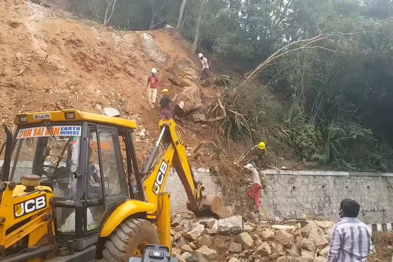 Repairs on Tirumala Ghat roads