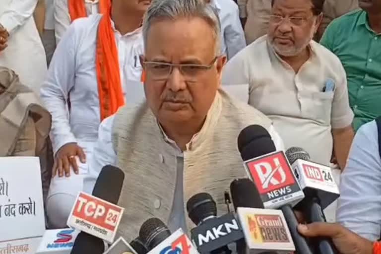 Raman Singh said – Bhupesh Baghel is the CM who put the burden of his failure on the center
