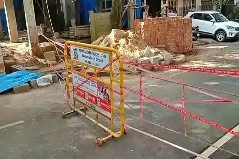 BBMP seal down infected doctor's house road