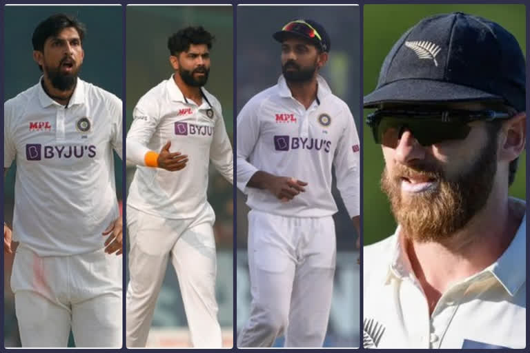 India vs New Zealand 2nd test, Ishant Sharma Ajinkya Rahane and Ravindra Jadeja ruled out, Indian team three players ruled out, India vs New Zealand 2nd test toss update,  ಭಾರತ ಮತ್ತು ನ್ಯೂಜಿಲ್ಯಾಂಡ್ 2ನೇ ಟೆಸ್ಟ್​, ಇಶಾಂತ್ ಶರ್ಮಾ, ಅಜಿಂಕ್ಯ ರಹಾನೆ ಮತ್ತು ರವೀಂದ್ರ ಜಡೇಜಾಗೆ ಗಾಯದ ಸಮಸ್ಯೆ​, ಭಾರತ ತಂಡದ ಮೂವರು ಆಟಗಾರರು ರೂಲ್ಡ್​ ಔಟ್, ಭಾರತ vs ನ್ಯೂಜಿಲ್ಯಾಂಡ್ ಟಾಸ್ ಅಪ್​ಡೇಟ್​​,​