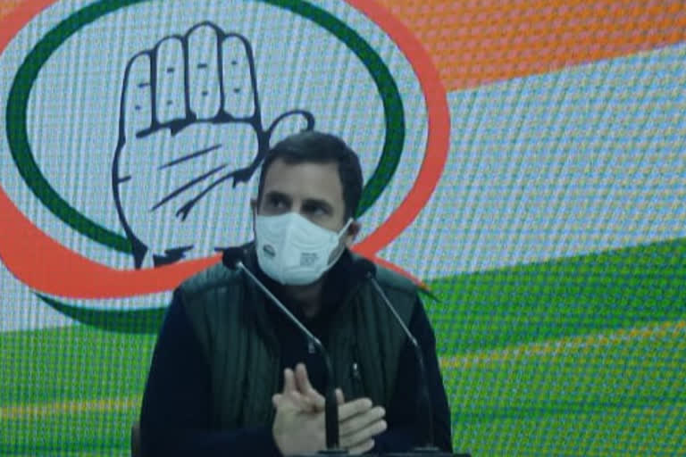 Rahul Gandhi attacks Narendra Modi for denial of farmers death