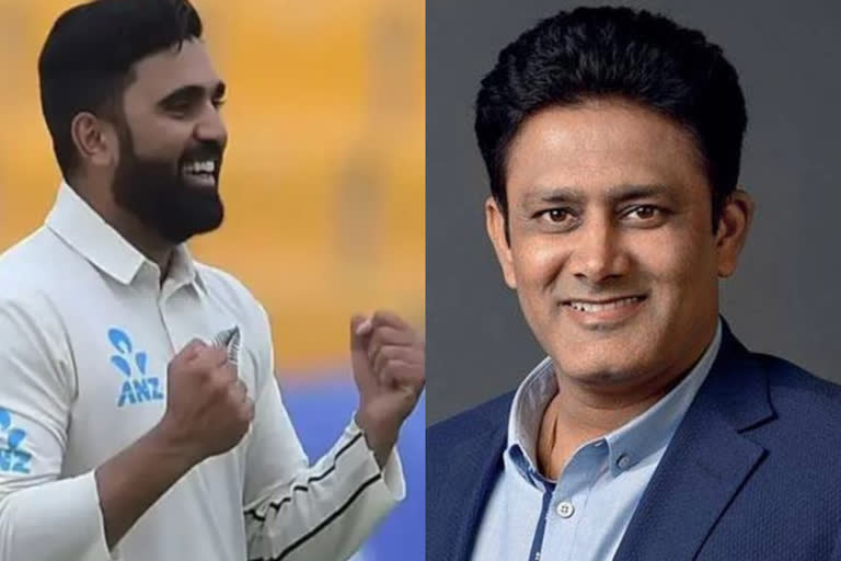 anil kumble is overwhelmed with ajaz patel perfect 10