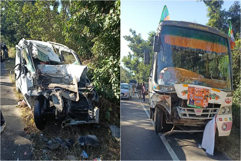 car and bus collision