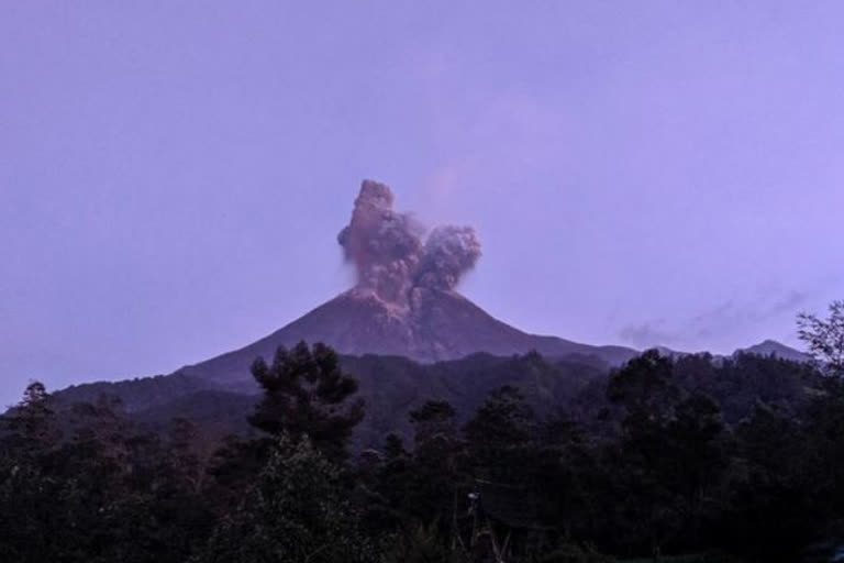 Semeru Volcano Erupt in Indonesia