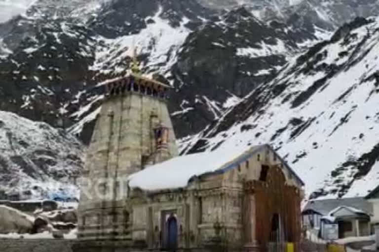 Kedarnath Dham: Reconstruction work has started after two days of rain and snowfall