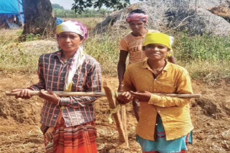 daughters plowing themselves instead of bulls