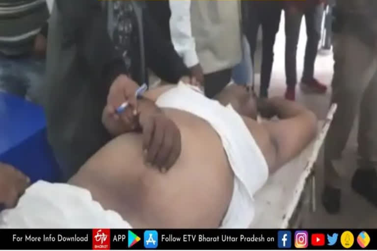 Leader attacked in UP ETV Bharat