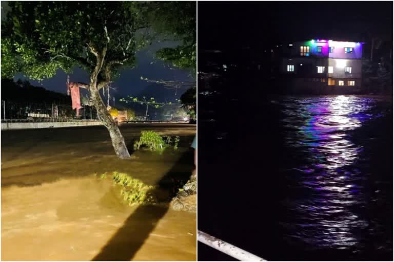 land slide in koottikkal  heavy rain in peerumed  heavy water flow in koottikkal  കൂട്ടിക്കലിൽ ഉരുൾപൊട്ടൽ  പീരുമേട്ടിൽ കനത്ത മഴ  കൂട്ടിക്കലിൽ ഉരുൾപൊട്ടലിനെ തുടർന്ന് കനത്ത മലവെള്ളപ്പാച്ചിൽ