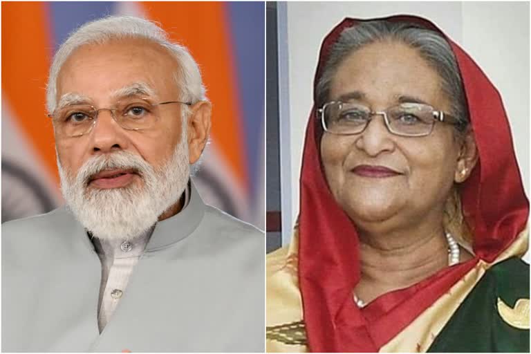 pm modi Sheikh Hasina file photo