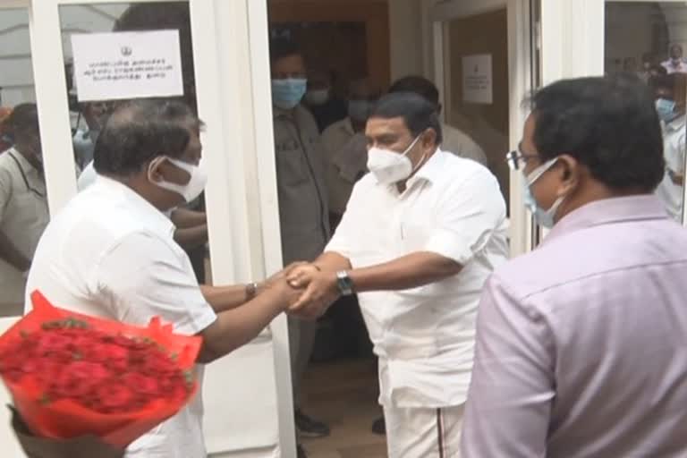 kerala minister visits tamil nadu