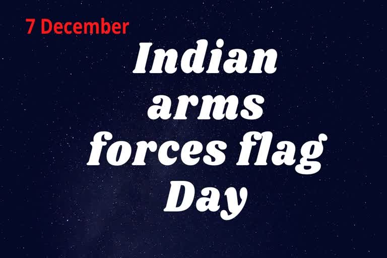 Indian arms forces flag Day