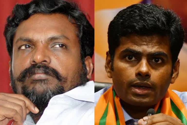 Annamalai Slams Thirumavalavan, திருமாவளவன் அம்பேத்கரை வைத்து வியாபாரம் செய்கிறார் அண்ணாமலை