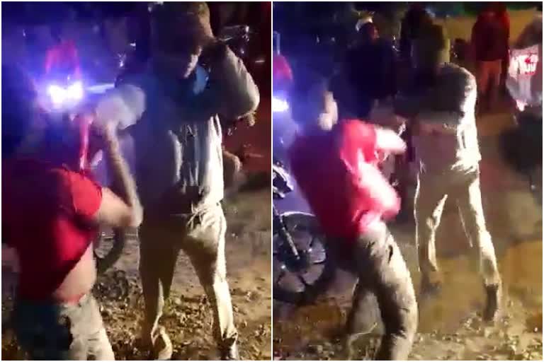 ಪೊಲೀಸರ ಮೇಲೆ ಹಲ್ಲೆ,youth assault on police in bengaluru