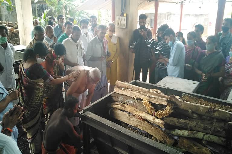 ಮಾಜಿ ಶಾಸಕ ಕೆ.ರಾಮ ಭಟ್ ಅಂತ್ಯಸಂಸ್ಕಾರ