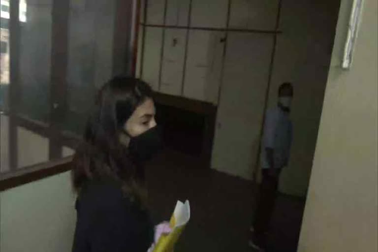 Actor Jacqueline Fernandez appears before Enforcement Directorate (ED) at its office in Delhi