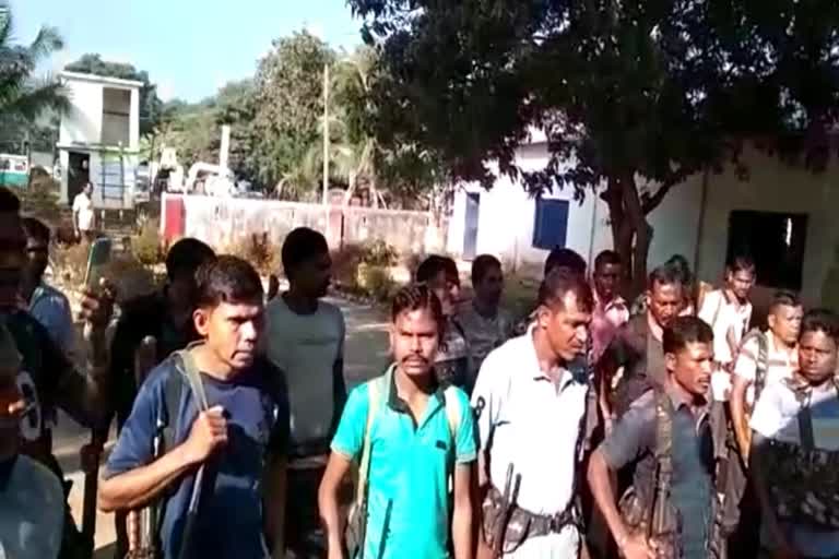 case of lathi charge on assistant constable families
