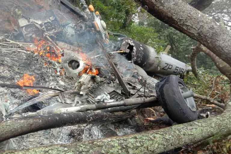 Indian army helicopter with senior defence official crashes in Coonoor of TamilNadu