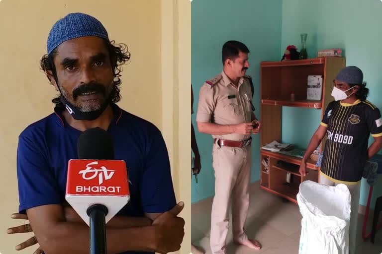 Abu Bakr from Cherladukka in Kasaragod seeks help from authorities  Badiadka Police  അധികൃതരുടെ കനിവിനായി കാത്ത് ചെർളടുക്ക സ്വദേശി അബൂബക്കർ  കാസർകോട് ബദിയടുക്ക പൊലീസ്