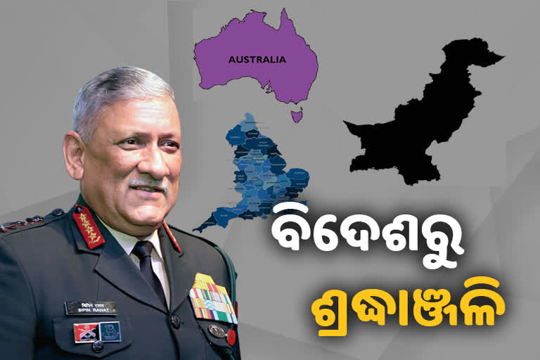 CDS Bipin Rawat Demise: ବିଭିନ୍ନ ରାଷ୍ଟ୍ର ଜଣାଇଲେ ସମବେଦନା