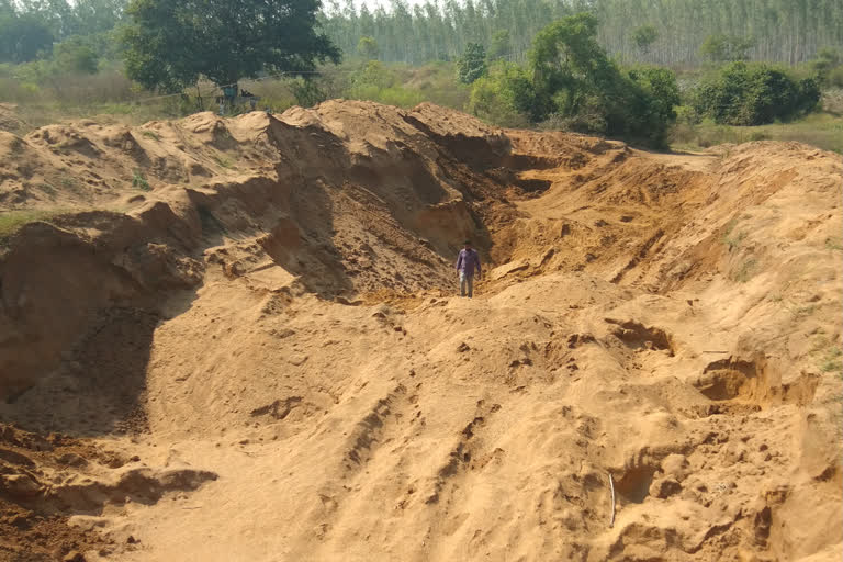 Sand mafia in mancherial district