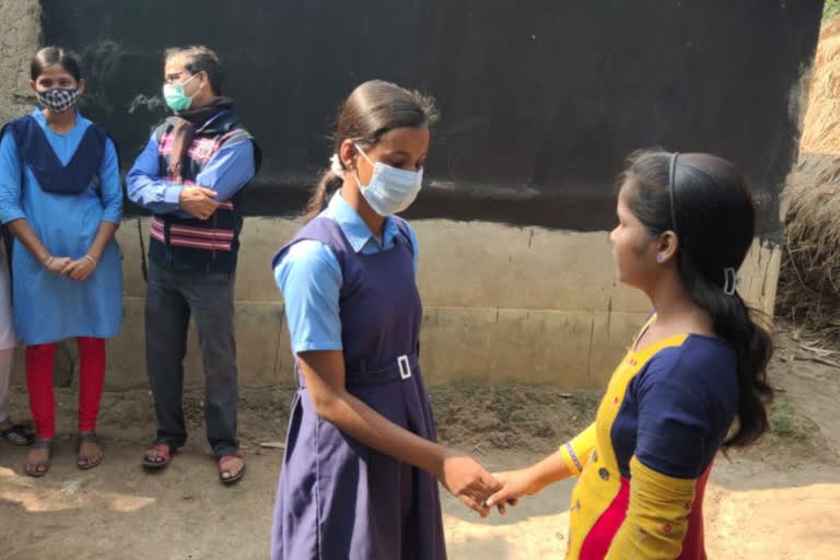 classmates extend help to solve school dropout problem in chandrakona