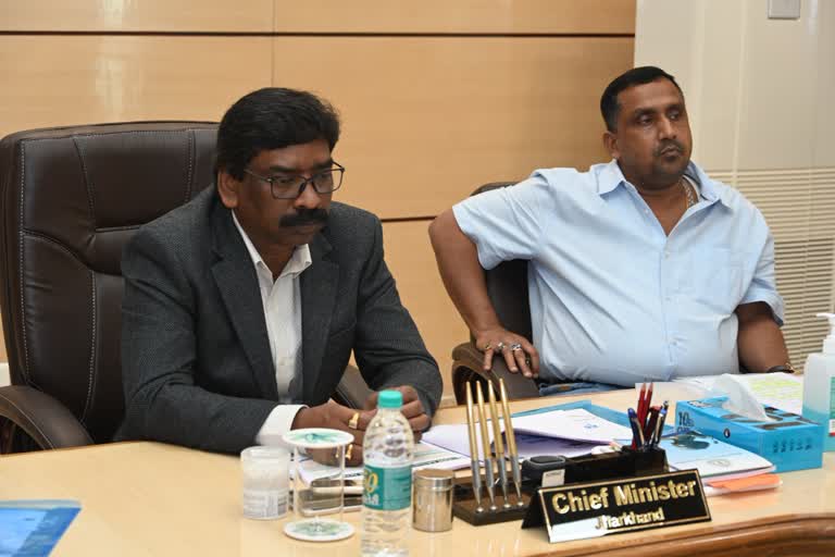 CM Hemant Soren meeting with health minister banna gupta