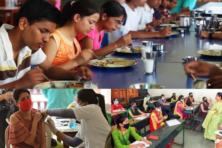 'கல்லூரி மாணவர்களுக்குத் தடுப்பூசி கட்டாயம்; குழுவாக அமர்ந்து சாப்பிடத் தடை'