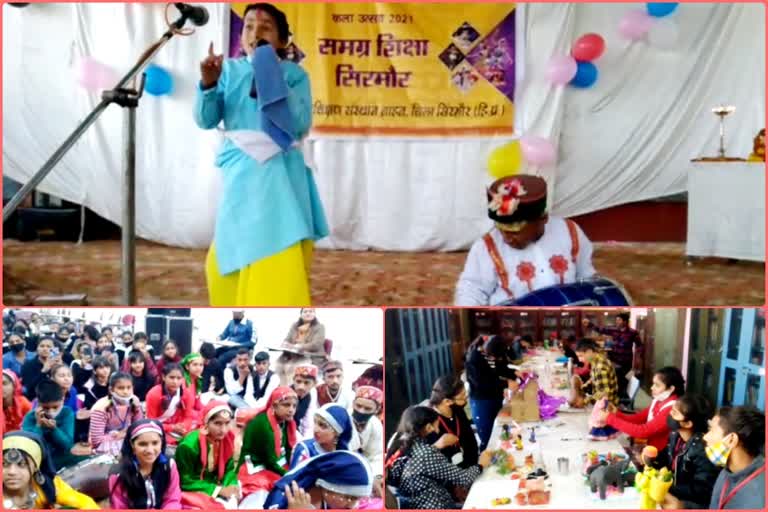 District level art festival in nahan