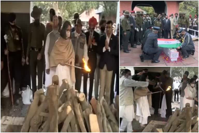 General Bipin Rawat Cremated