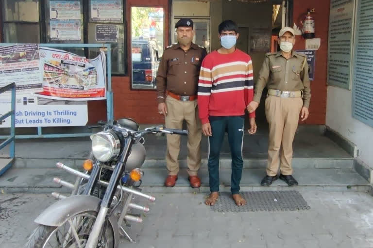 Rishikesh police arrested Bullet theft accused